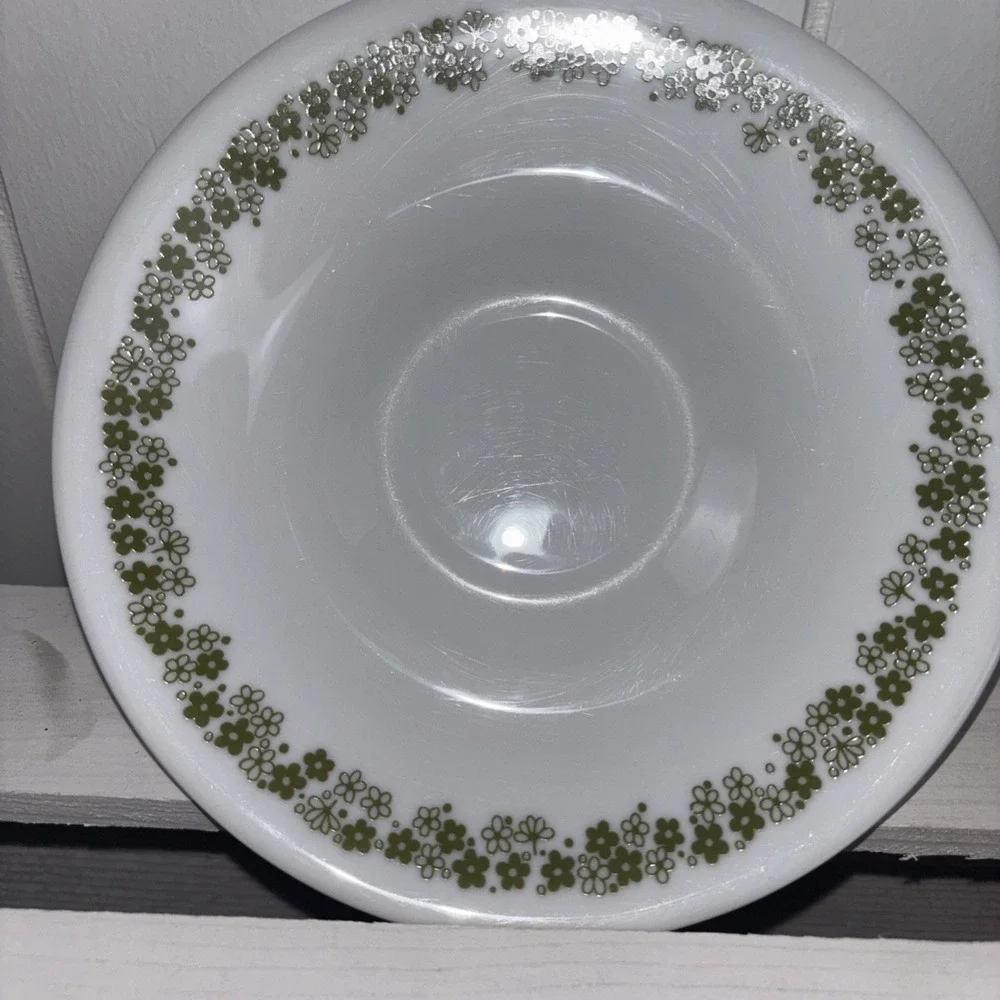 Vintage Corelle By Corning Set Of 4 Spring Blossom Crazy Daisy Saucer Plates 6